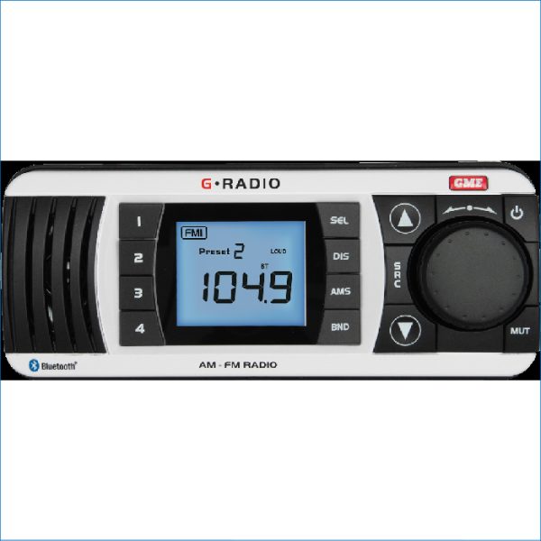 GME-AM/FM IP67 MARINE STEREO W' B/TOOTH