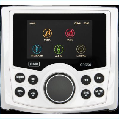 GME-AM/FM IP54 COMPACT MARINE STEREO WIT