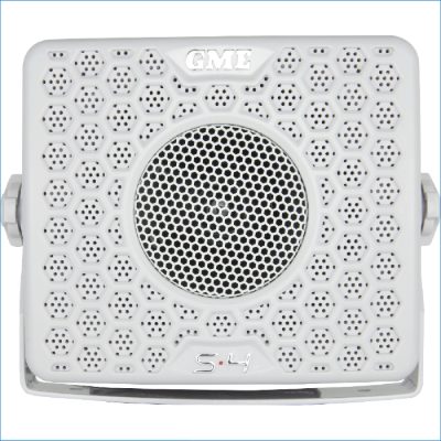 GME - 4" MARINE BOX SPEAKERS PAIR WHITE