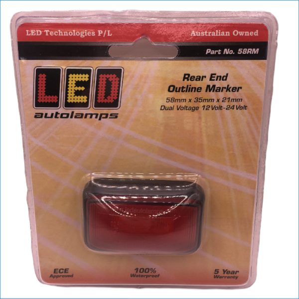 LED-58RM-10VOLT-30VOLT REAR POSITION MAR