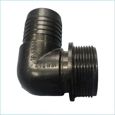 B138368 HOSE TAIL POLY ELBOW 38MM X 1 1/