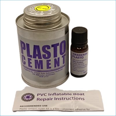 PLASTO CEMENT PVC BOAT REPAIR KIT 250ML