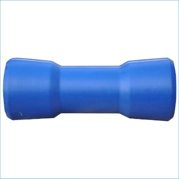 Hard Poly Dog Bone Blue Keel Roller 8"