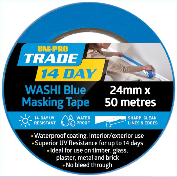 UNI-PRO TRADE 14-DAY BLUE WASHI MASKING