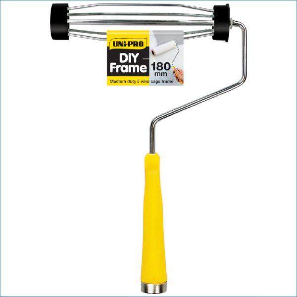 UNI-PRO PAINT ROLLER HANDLE 18MM-YELLOW