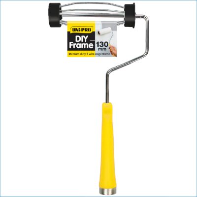 UNI-PRO PAINT ROLLER HANDLE 130MM-YELLOW