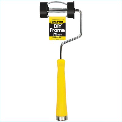 UNI-PRO PAINT ROLLER HANDLE 75MM-YELLOW