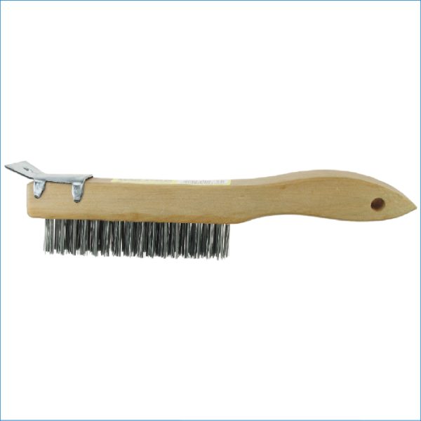 UNi-PRO Wire Brush with Metal Scraper 4